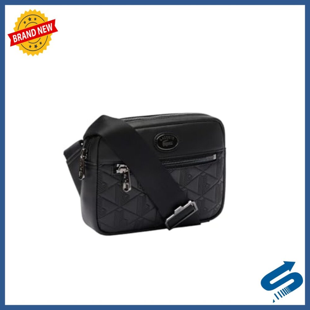 Embossed Monogram Shoulder Bag With Adjustable St… - image 2